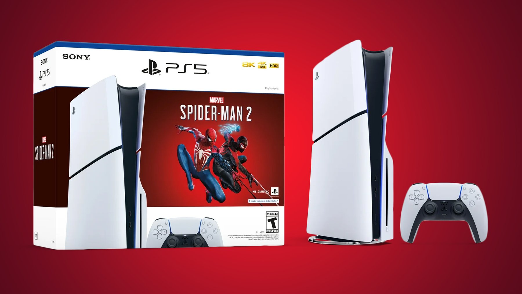 Ігрова приставка PlayStation 5 Slim (PS5 Slim) - Marvel’s Spider-Man 2 Bundle